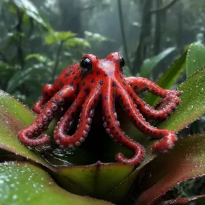 Octopus + Strawberry frog